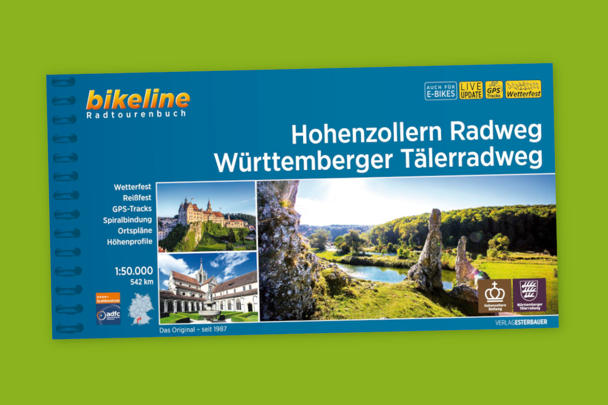 Buchtipps Schwäbische Alb - Bikeline Hohenzollern Radweg und Württemberger Tälerradweg