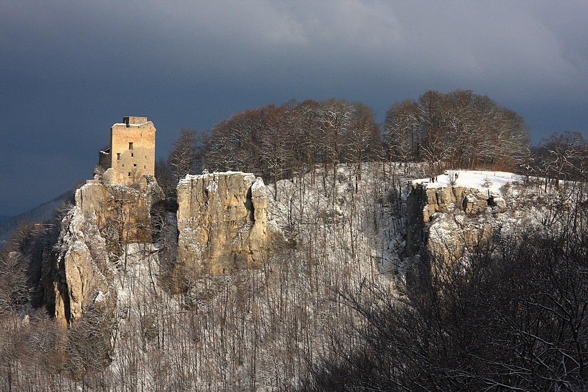 Burgruine Reußenstein im Winter