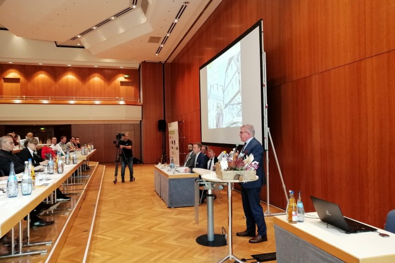 Minister Guido Wolf MdL bei der SAT-Mitgliederversammlung 2019 in Aalen