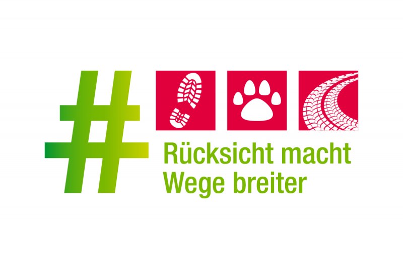 #RücksichtMachtWegeBreiter - Logo der Kampagne