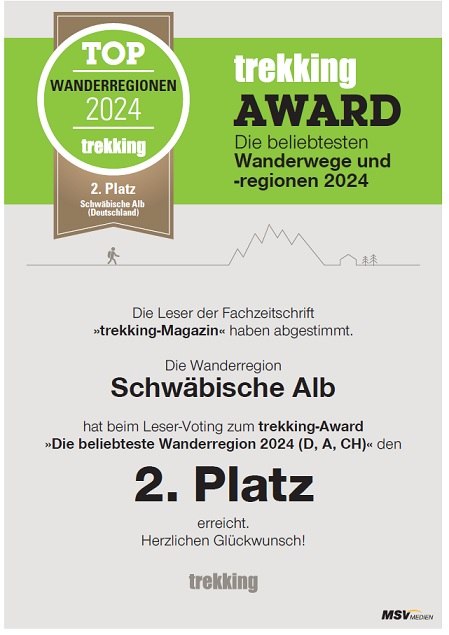 Urkunde trekking award