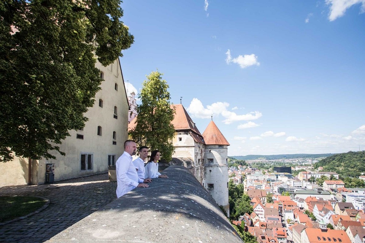 Blick vom Schloss Heidenheim auf die Stadt
